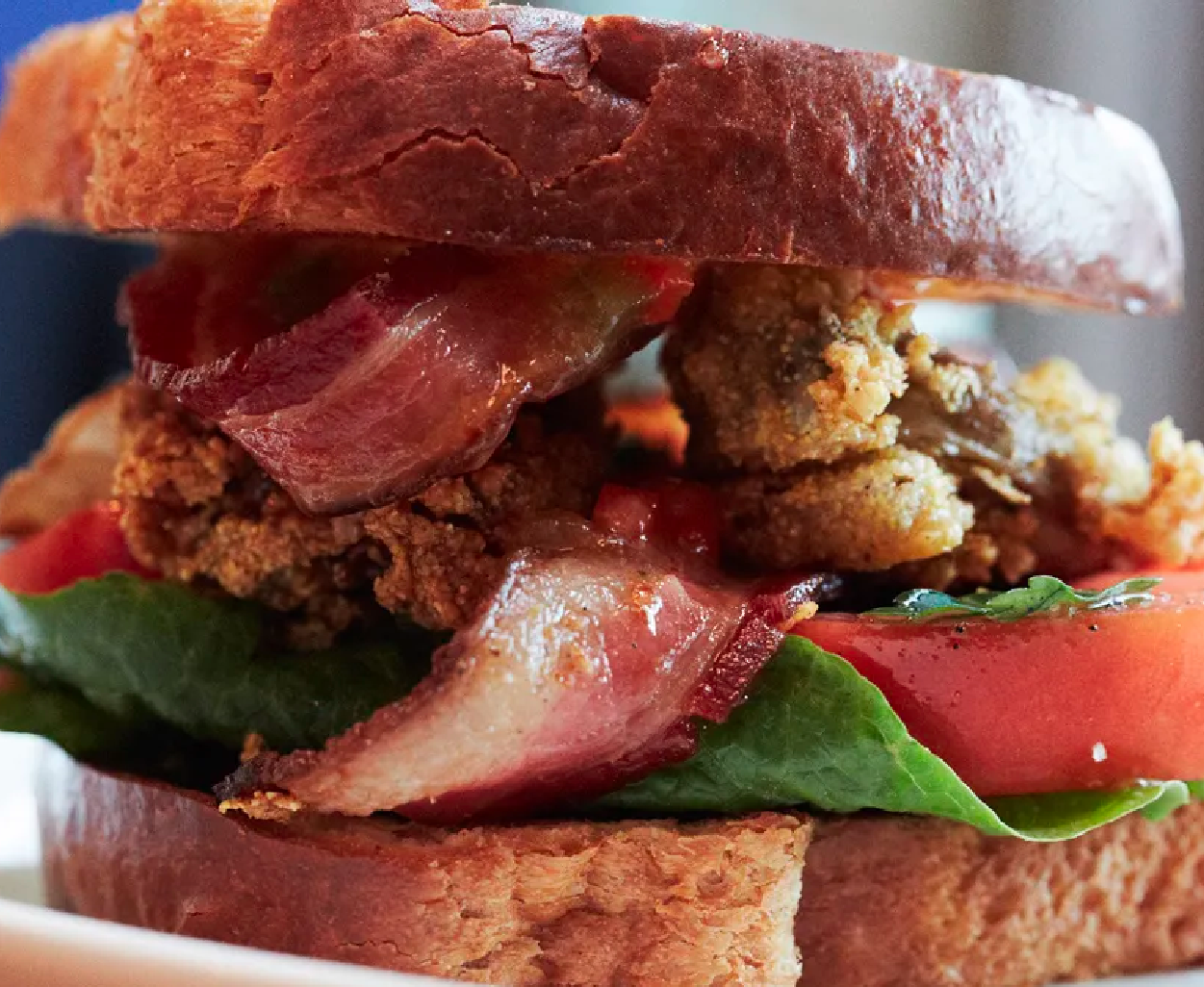 B.O.L.T. (Bacon, Oyster, Lettuce, Tomato) Sandwich Recipe