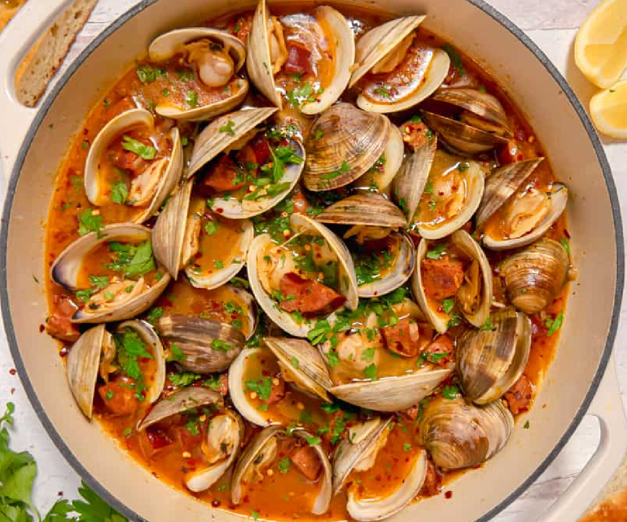 Clams Chorizo Recipe Toadfish Clams Chorizo Recipe Toadfish