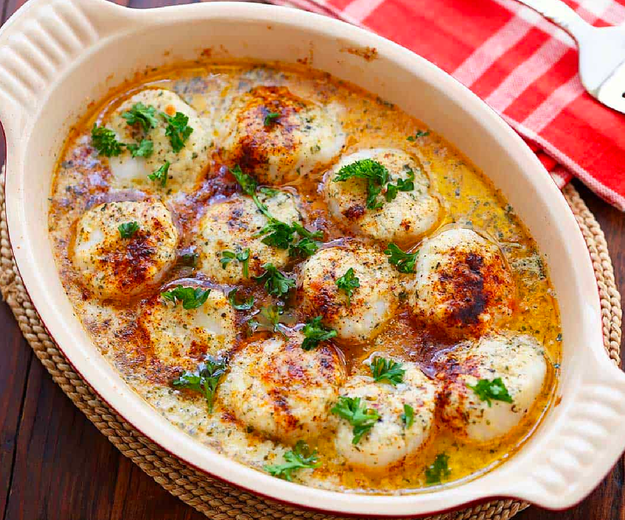 Butter Baked Scallops Recipe