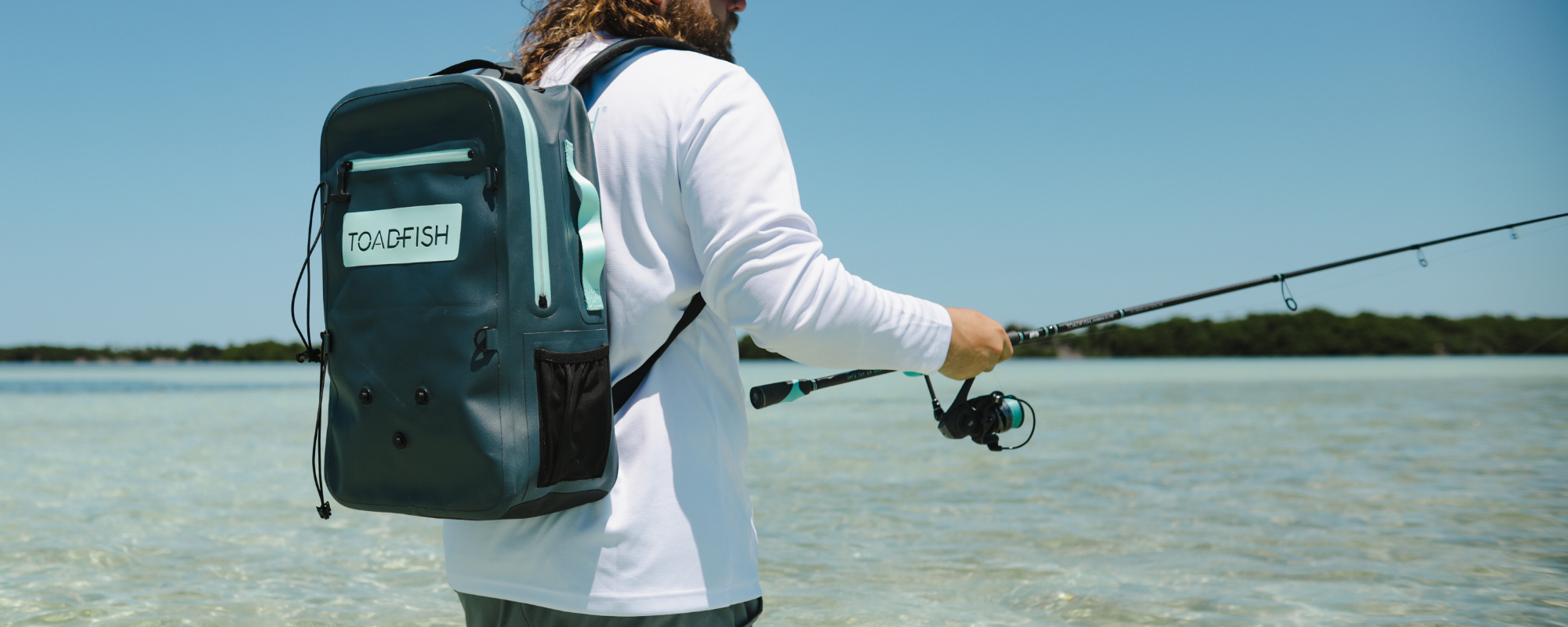 backpack fishing pole Backpack, Tackle Bag With Rod Holders, 40L Capacity With Coole Multiple compartments Fishing & Gear Toadfish