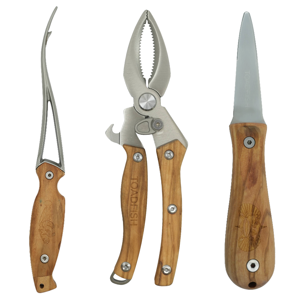 Olive Wood Coastal Kitchen Collection - Toadfish - Kitchen Tools & Utensils