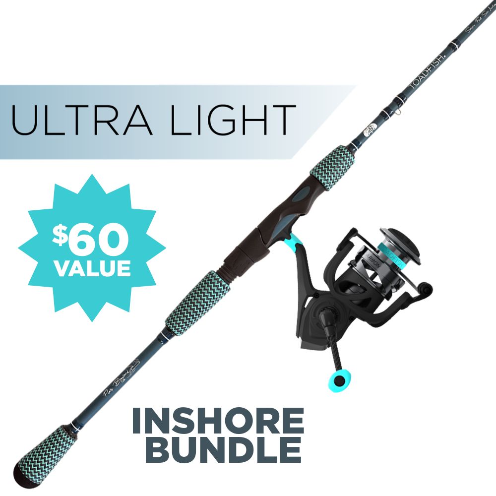 Toadfish Flats Bastard Combo: Ultra Finesse Spinning Rod
