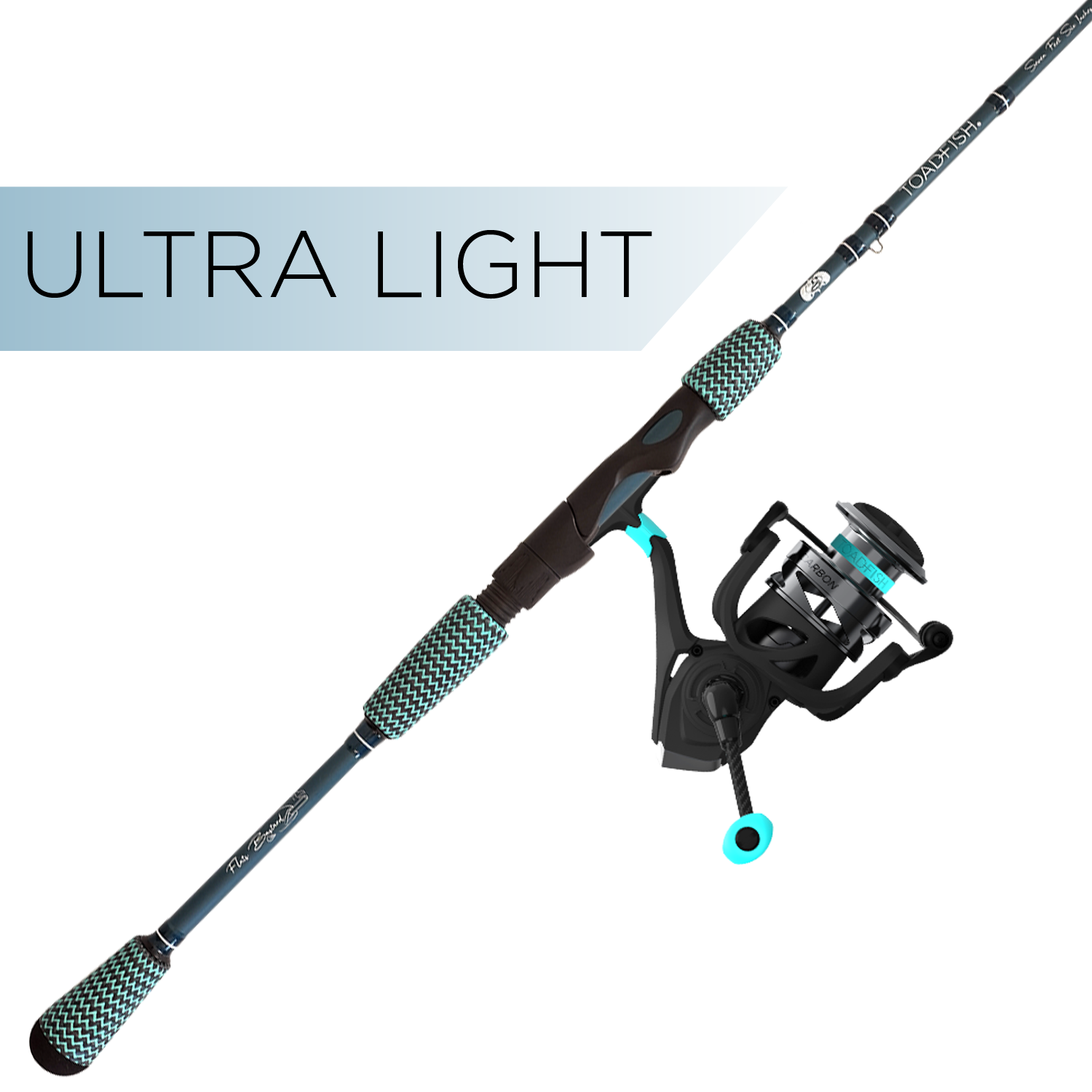 finesse spinning rod combo Toadfish Flats Bastard Combo: Ultra Finesse Spinning Rod
