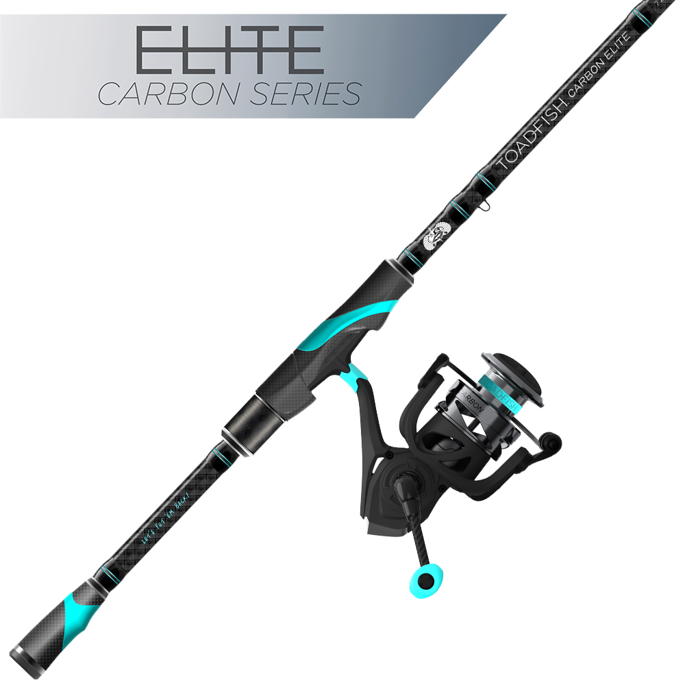 Carbon Elite II Spinning Combos - Toadfish - Fishing Rods