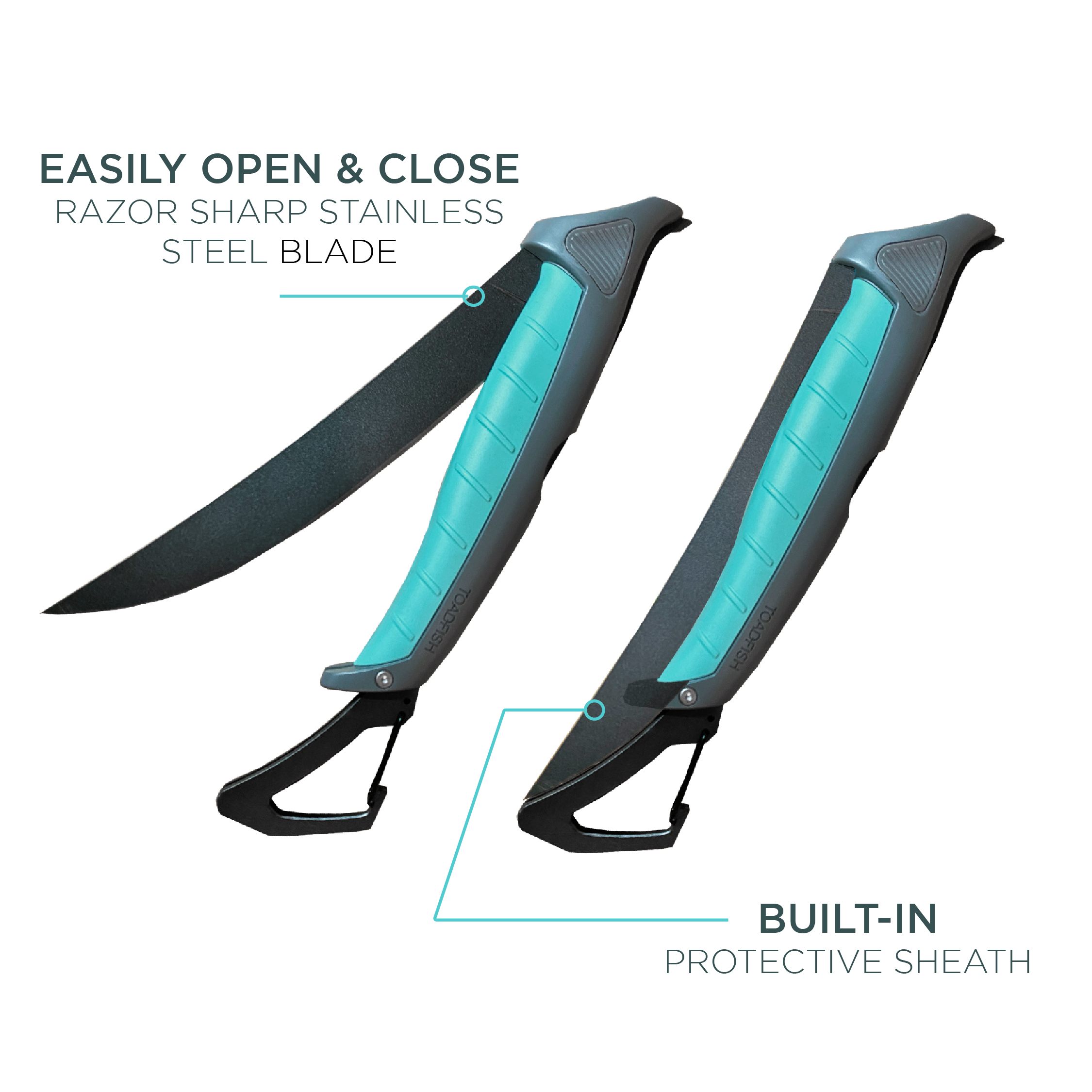 Stowaway Folding Fillet Knives Fishing Tackle Toadfish