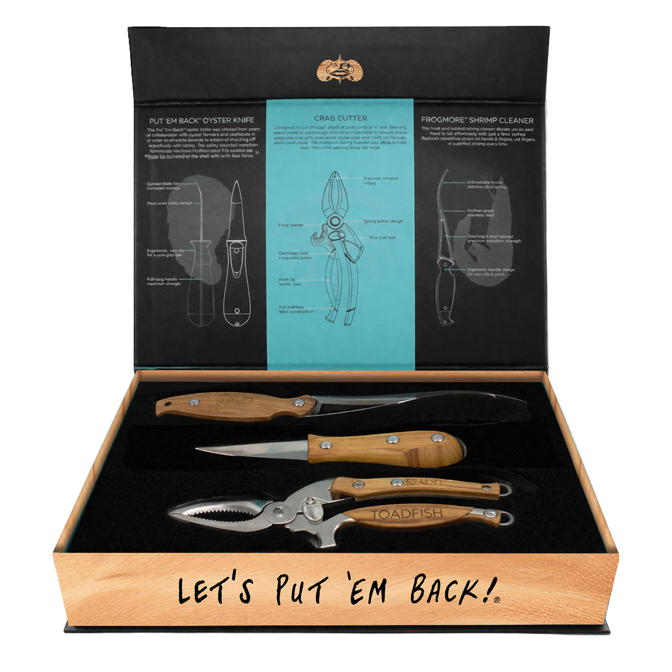 Olive Wood Coastal Kitchen Collection - Toadfish - Kitchen Tools & Utensils