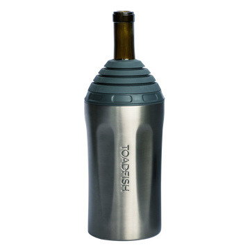 Wine Chiller Can & Bottle Sleeves Toadfish Graphite 