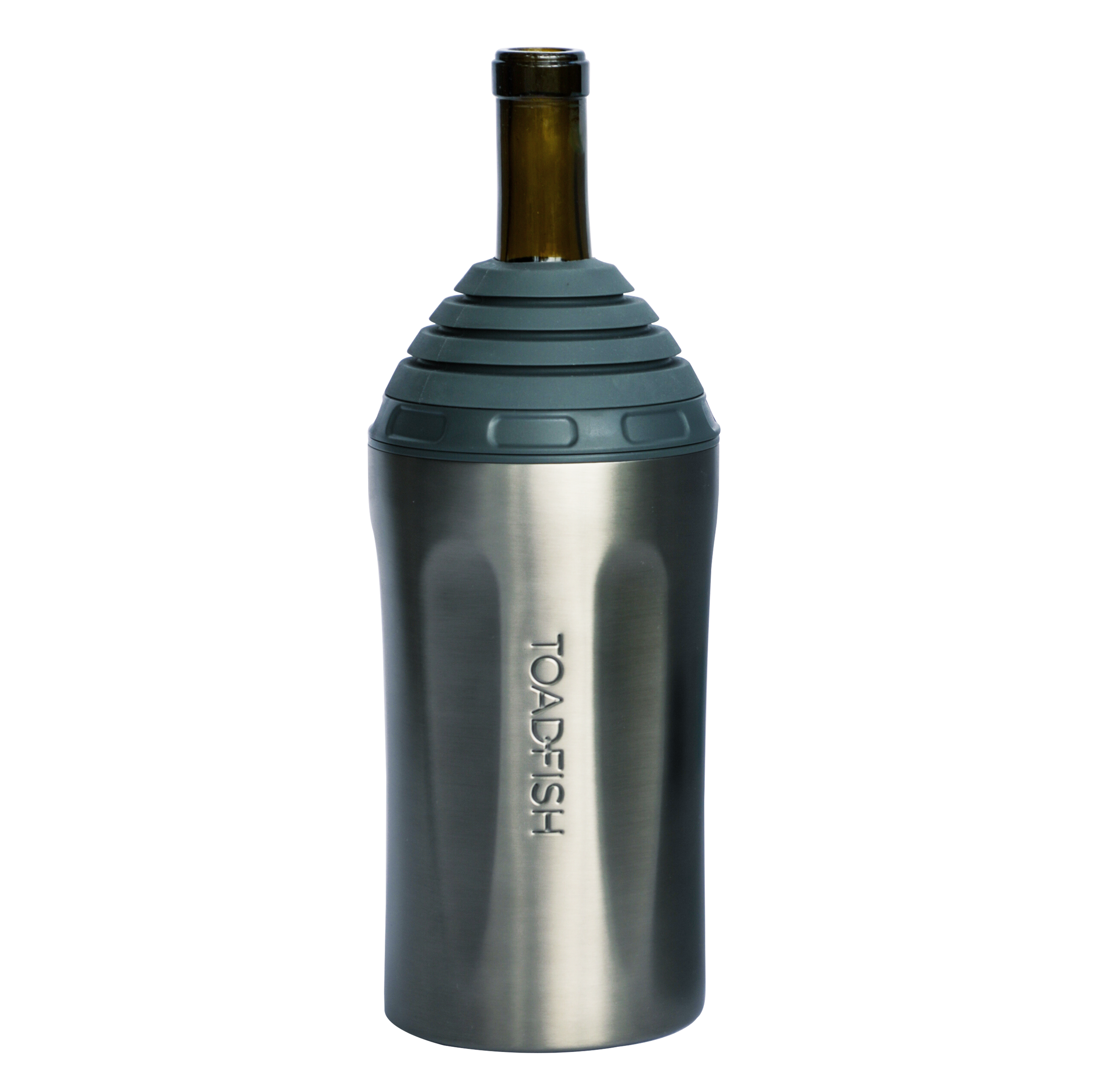 Wine Chiller Can & Bottle Sleeves Toadfish Graphite