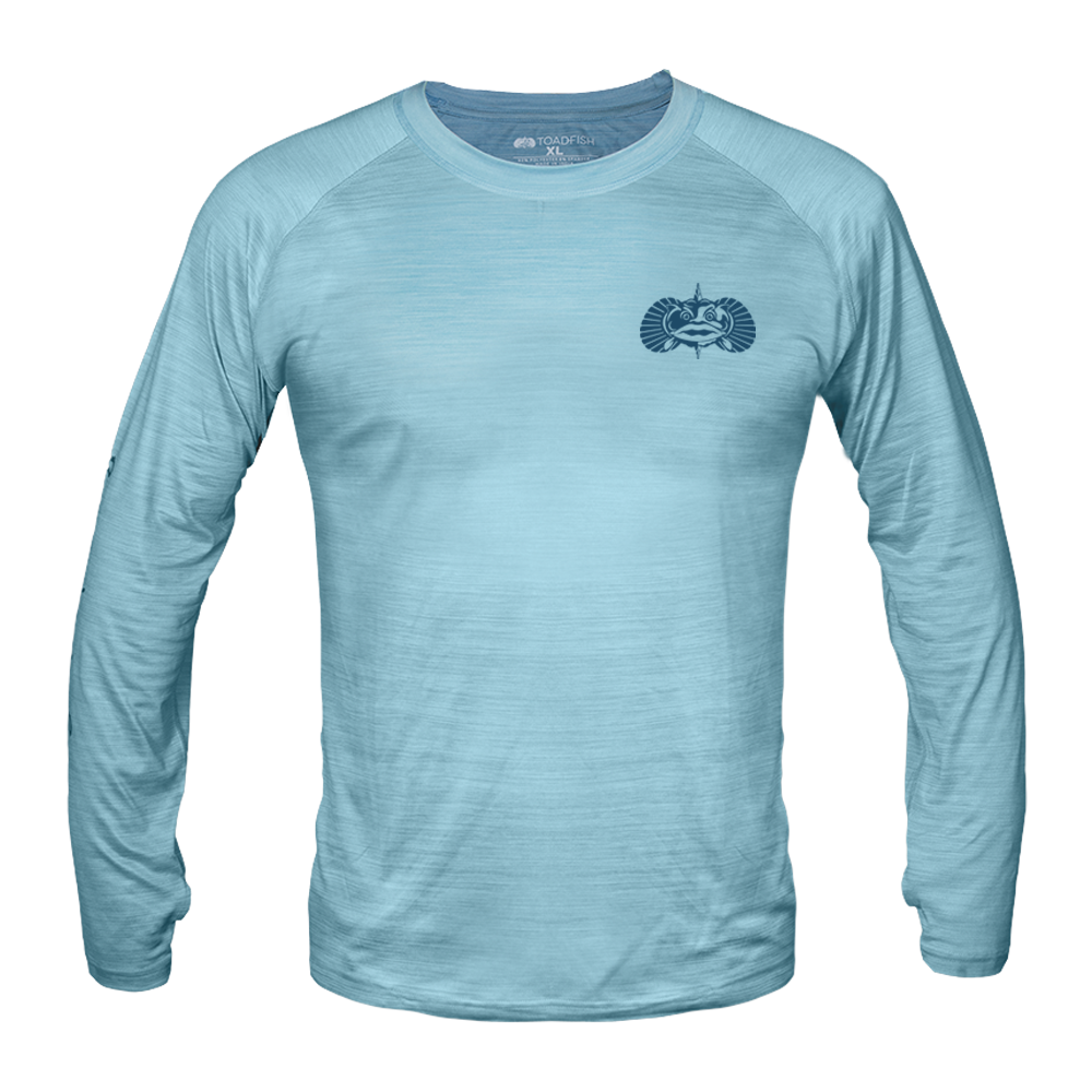 Technical Performance Long-Sleeve Apparel Toadfish Small Heather Blue