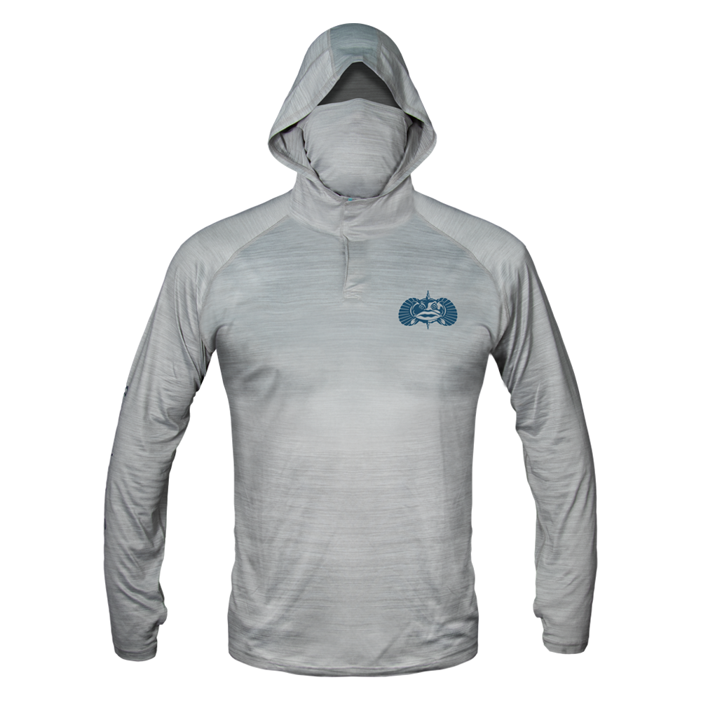 Technical Performance Hoodie Apparel Toadfish Small Heather Grey