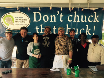 Don't chuck That Shuck Group of Happy People who work for the VA Oyster Recycling Program