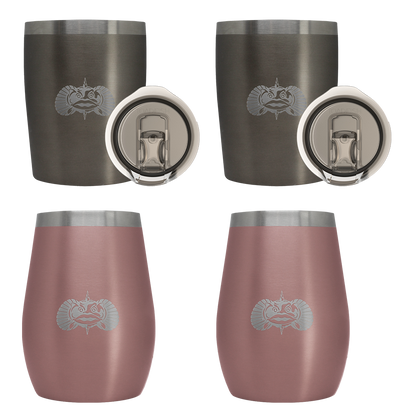 2 Wine & 2 Rocks Tumblers - 4 Pack