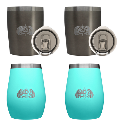 2 Wine & 2 Rocks Tumblers - 4 Pack