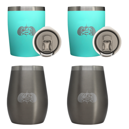 2 Wine & 2 Rocks Tumblers - 4 Pack