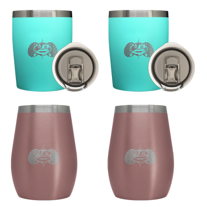 2 Wine & 2 Rocks Tumblers - 4 Pack