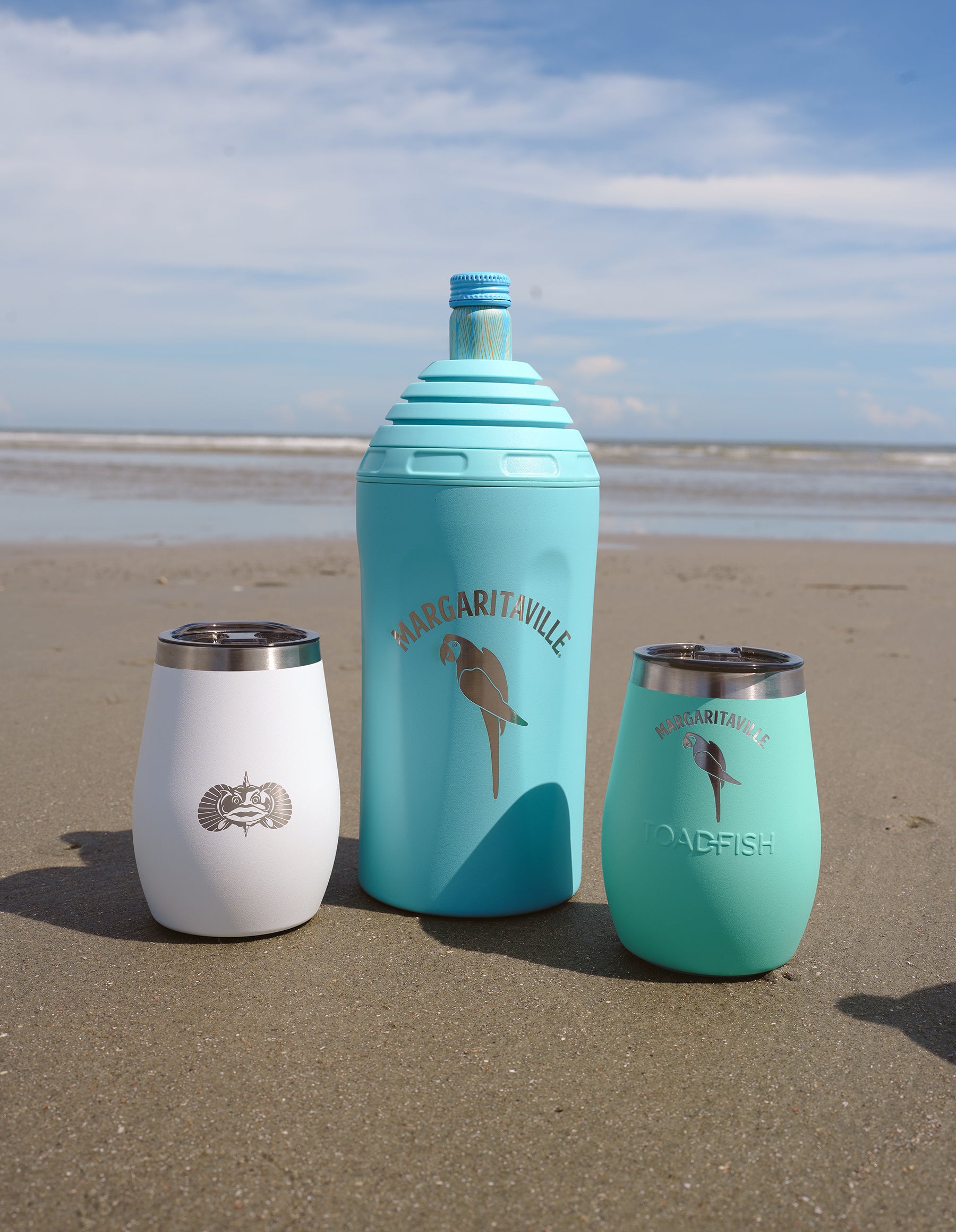 Margaritaville Wine Chiller + Tumbler 2-pack Gift Set - Toadfish - 