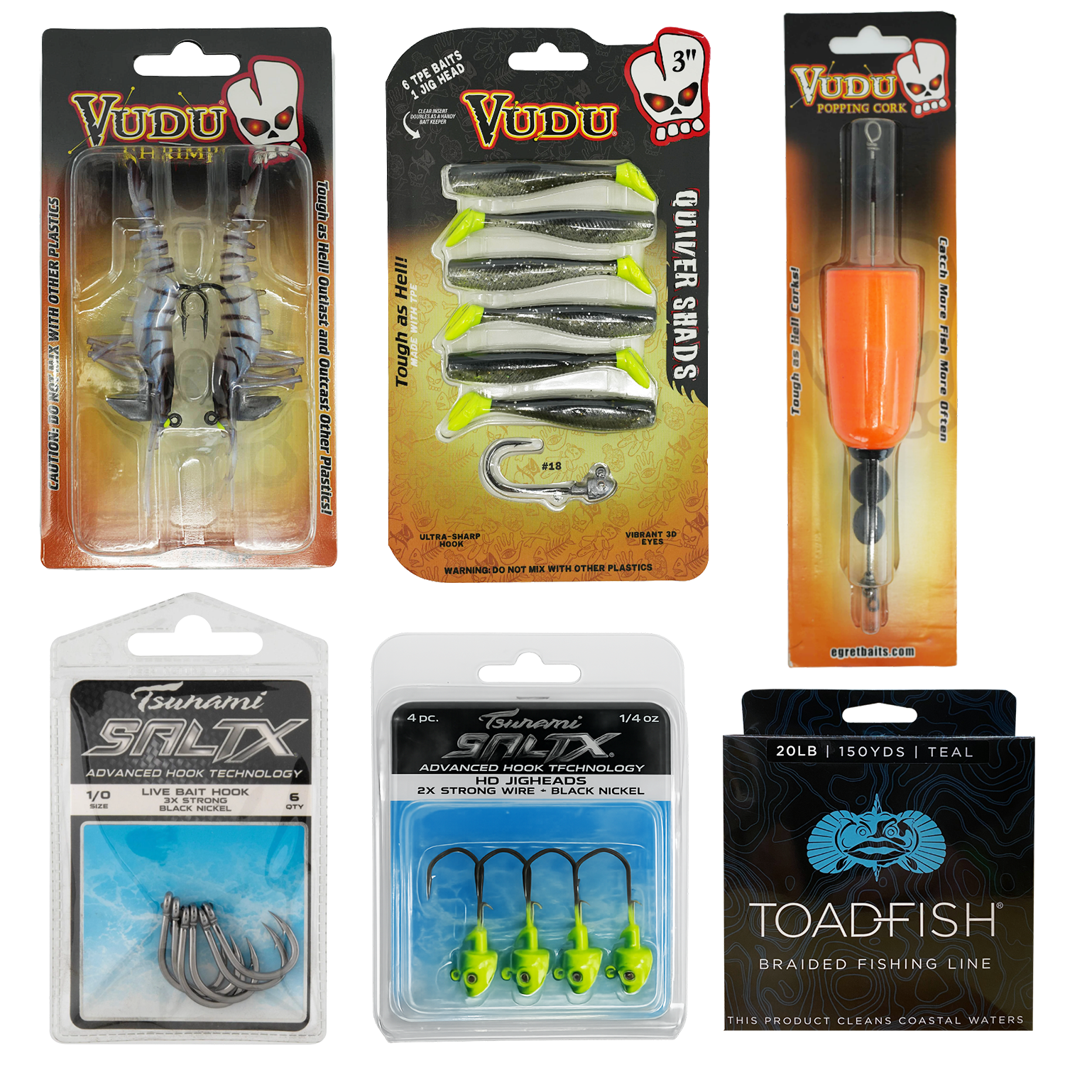Inshore Bundle - Lures, Baits & Hooks - Toadfish - 