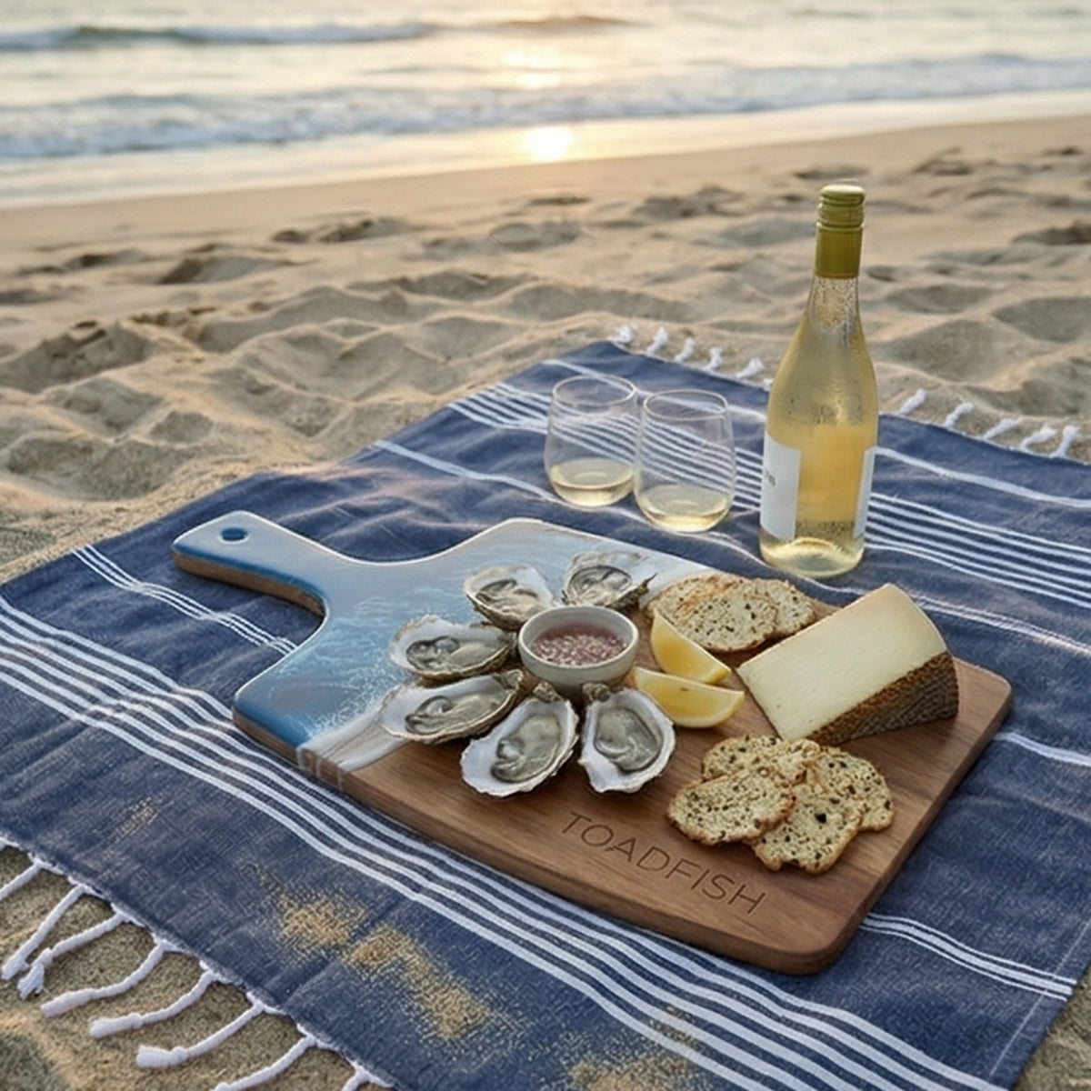 Coastal Wooden Serving Board