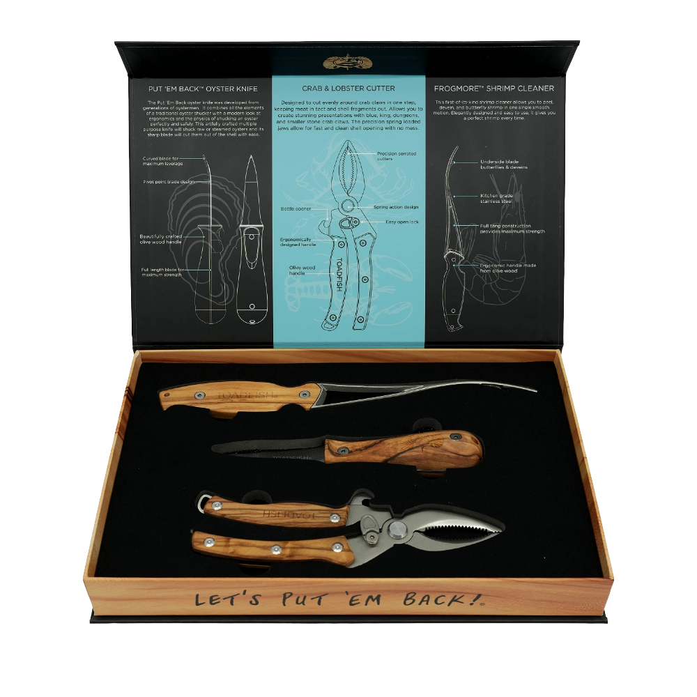Olive Wood Coastal Kitchen Collection - Toadfish - Kitchen Tools & Utensils