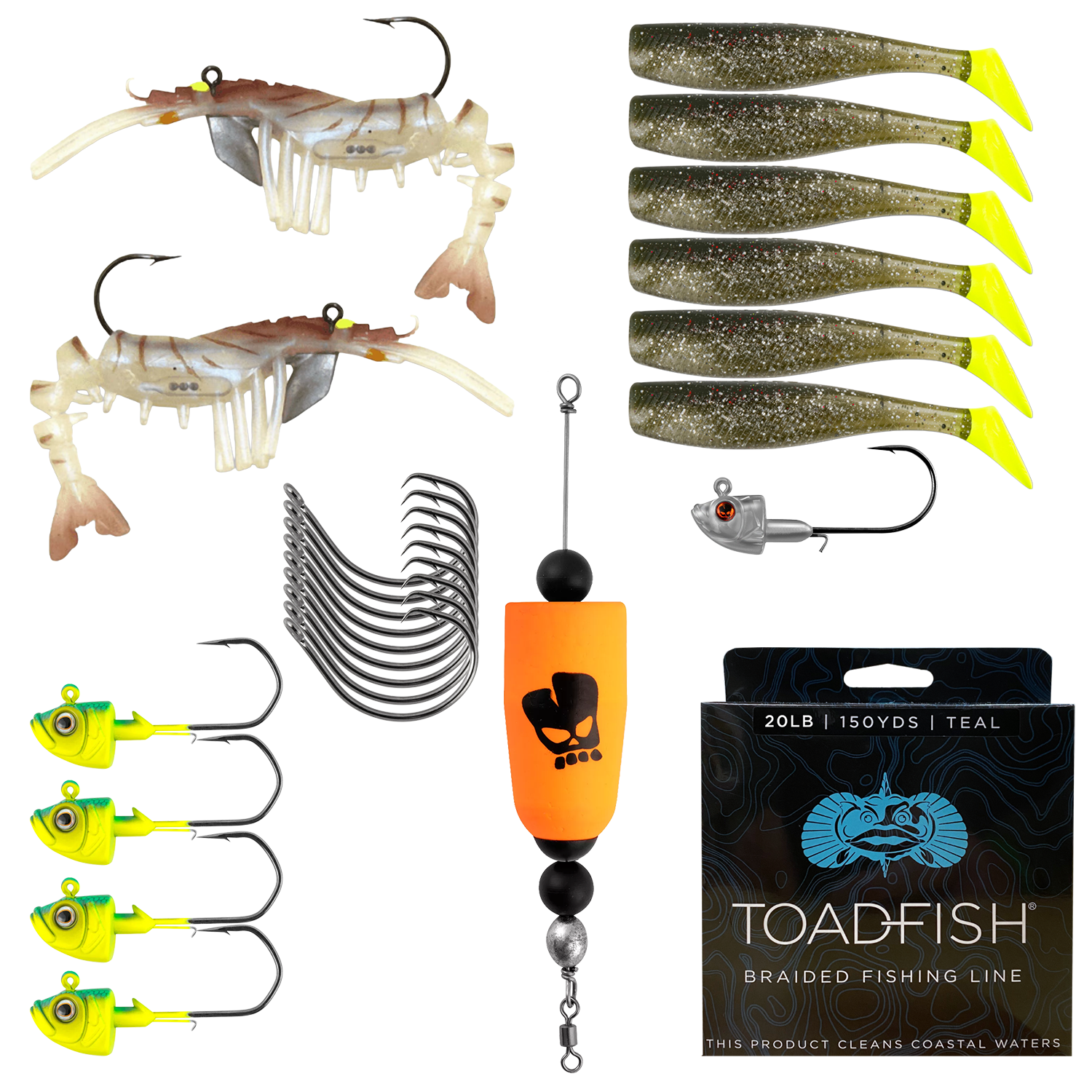 Inshore Bundle - Lures, Baits & Hooks - Toadfish - 