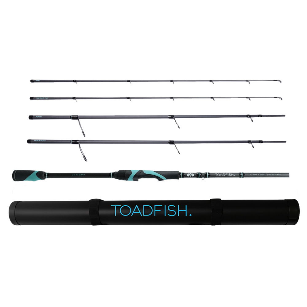 Stowaway Carbon Elite II Travel Rod – 4-in-1 Modular Design – Toadfish