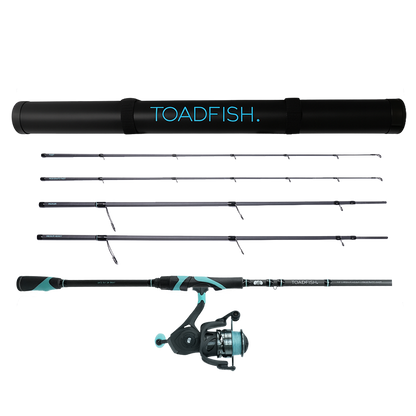 Stowaway Carbon Elite II Travel Rod 4-in-1 Modular Design Toadfish Stowaway Carbon Elite II Travel Rod 4-in-1 Modular Design Toadfish