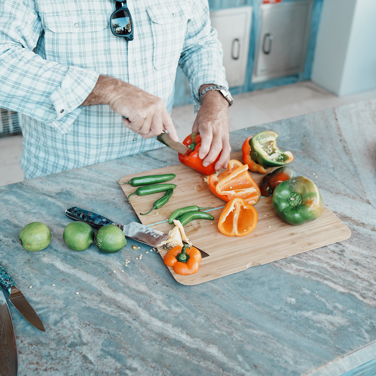 Stowaway Bamboo Cutting Board