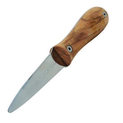Olive Wood Oyster Knife - Toadfish - Oyster Knife