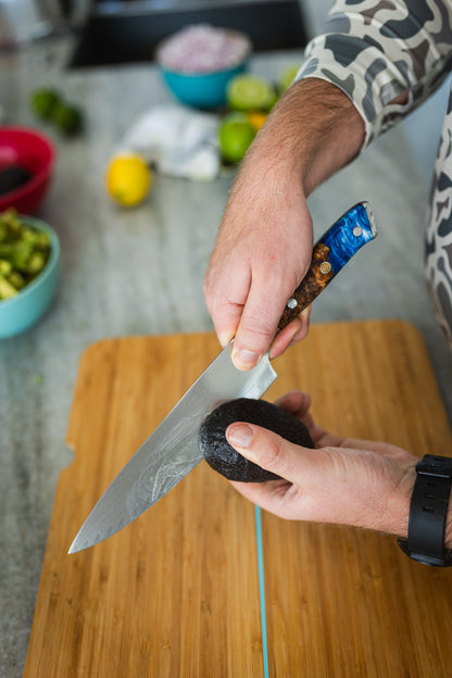 Burl Wood Chef Knife Set