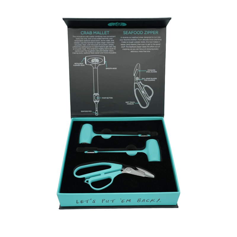 Toadfish Seafood Zipper & Mallet Set