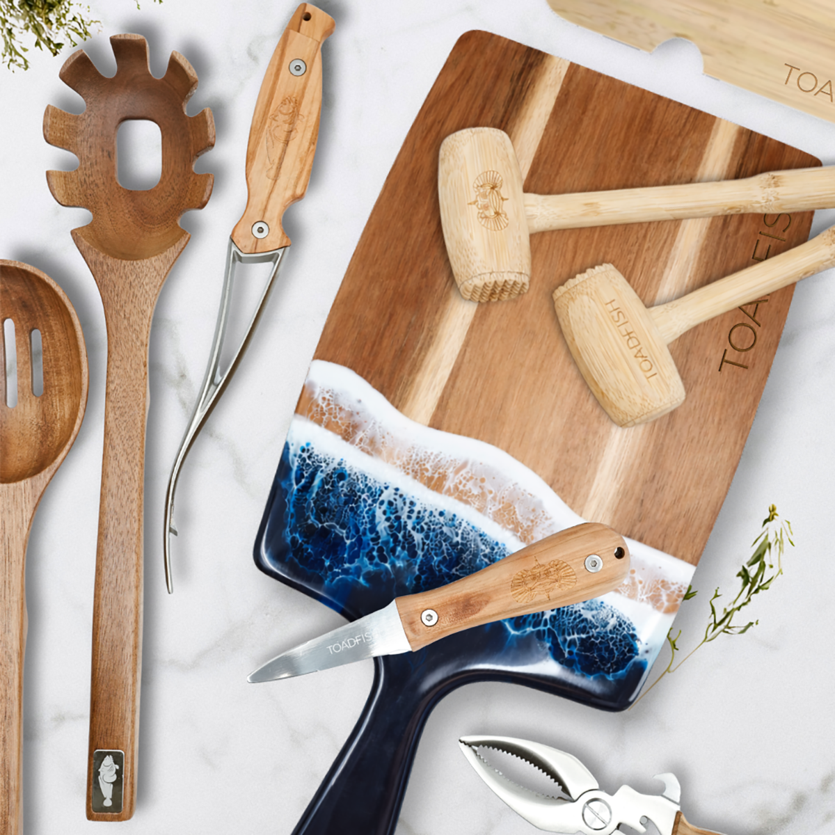 Coastal Wooden Serving Board