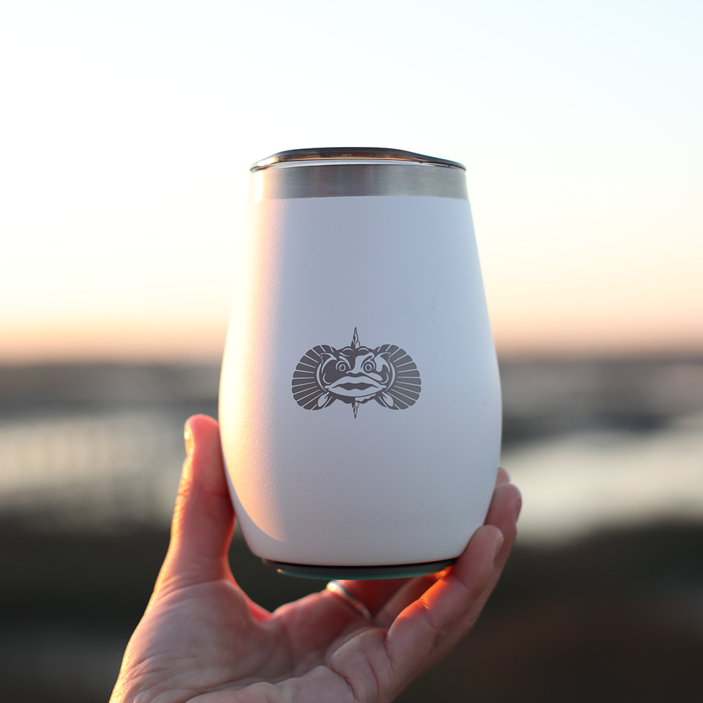 Non-Tipping 10oz Wine Tumblers Smartgrip Tumblers Toadfish 