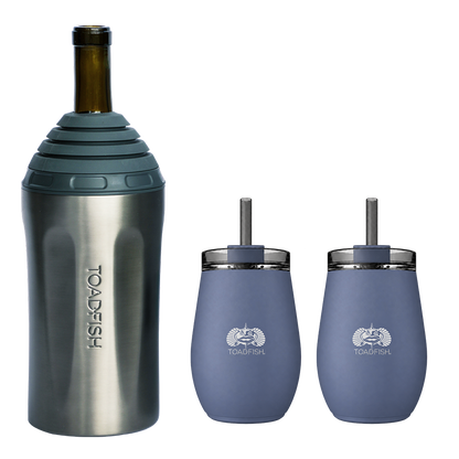 Wine Chiller + Smartgrip 10oz Tumbler Gift Sets