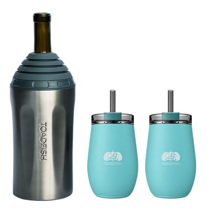 Wine Chiller + Smartgrip 10oz Tumbler Gift Sets