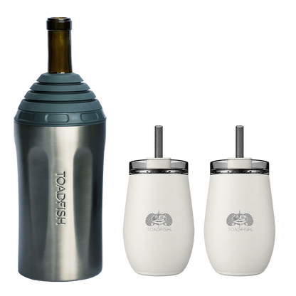 Wine Chiller + Smartgrip 10oz Tumbler Gift Sets
