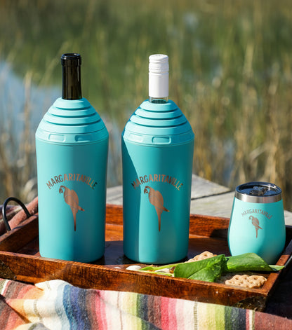 Margaritaville Wine Chiller + Tumbler 2-pack Gift Set - Toadfish - 