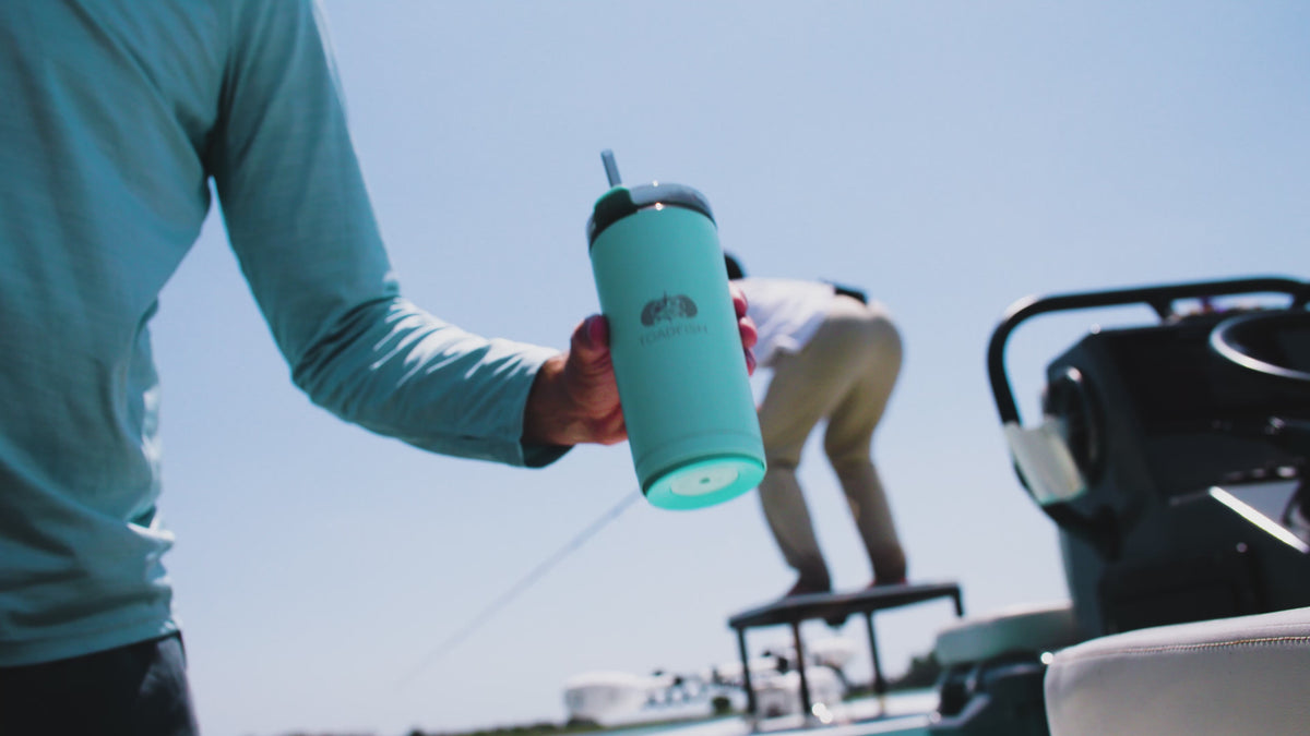 Load video: Non Tipping Can Cooler Goes To Folly Beach, SC
