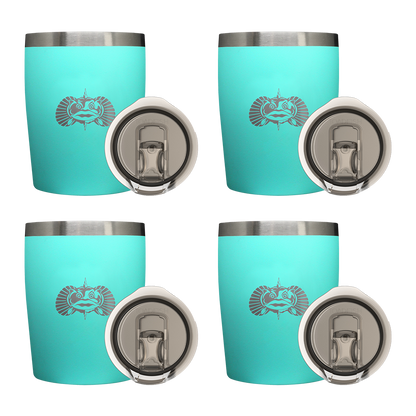 Non-Tipping 10oz Rocks Tumblers - 4 Pack