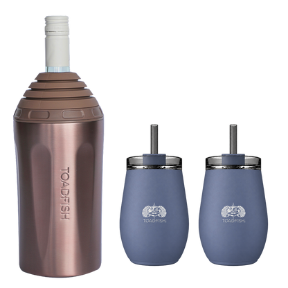 Wine Chiller + Smartgrip 10oz Tumbler Gift Sets
