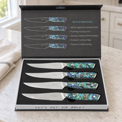 Abalone Steak Knife Set