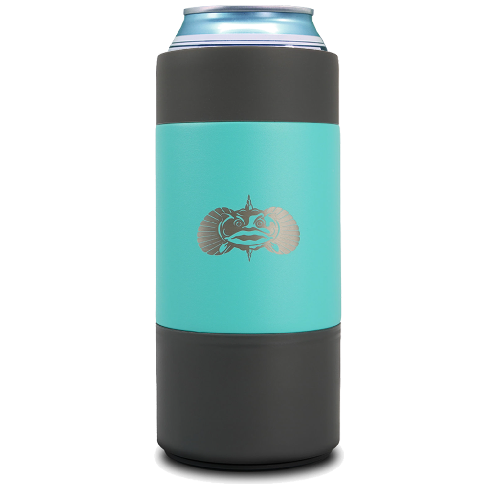 Non-Tipping 16oz Tall Can Cooler Can Coolers Toadfish Teal No 