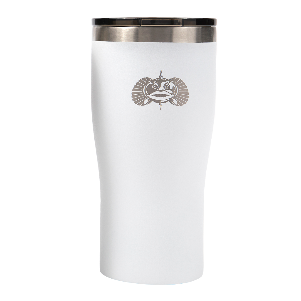 Non-Tipping 20oz Pint Tumbler Smartgrip Tumblers Toadfish White No 