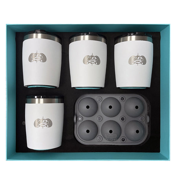 Glacier Rocks 4-Piece Ice Ball Mold and Tumbler - The Fancy Frog Boutique