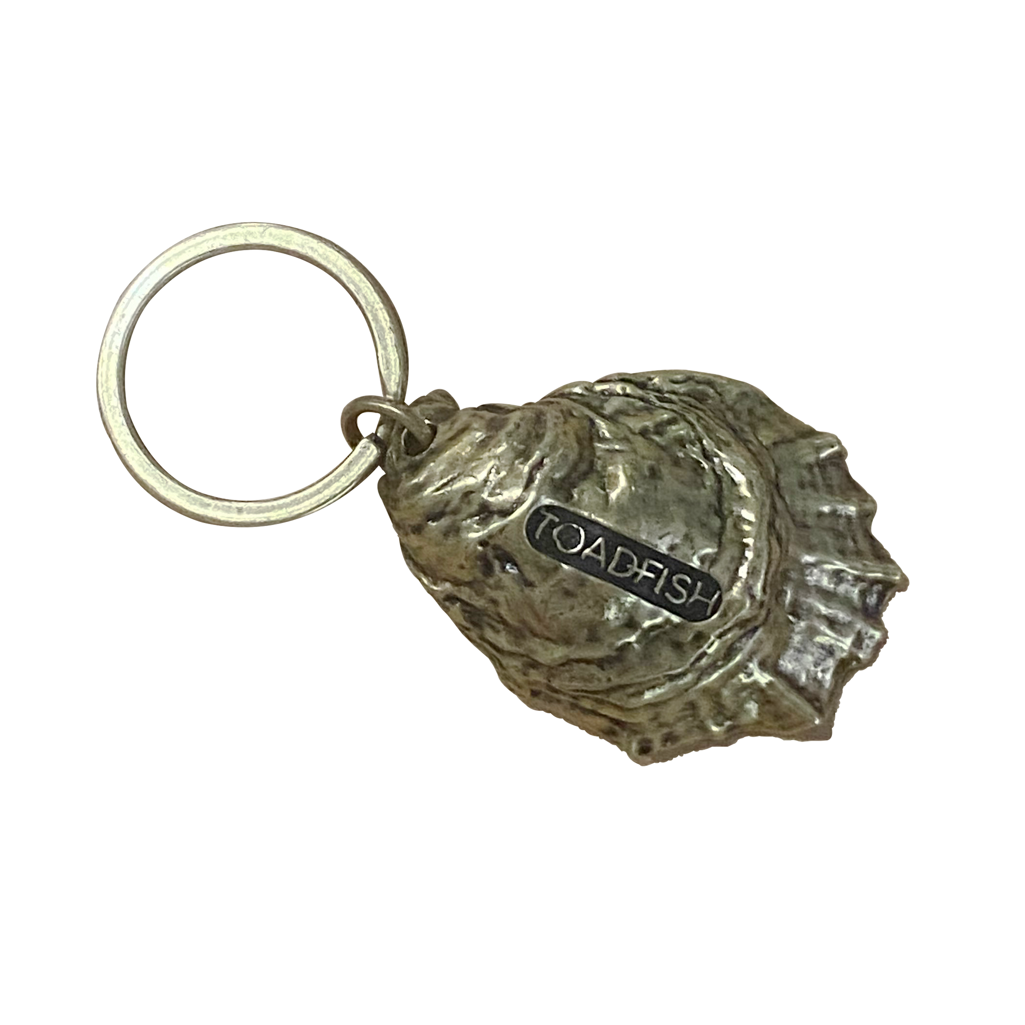 Oyster Shell Conservation Key Chain Keychains Toadfish 
