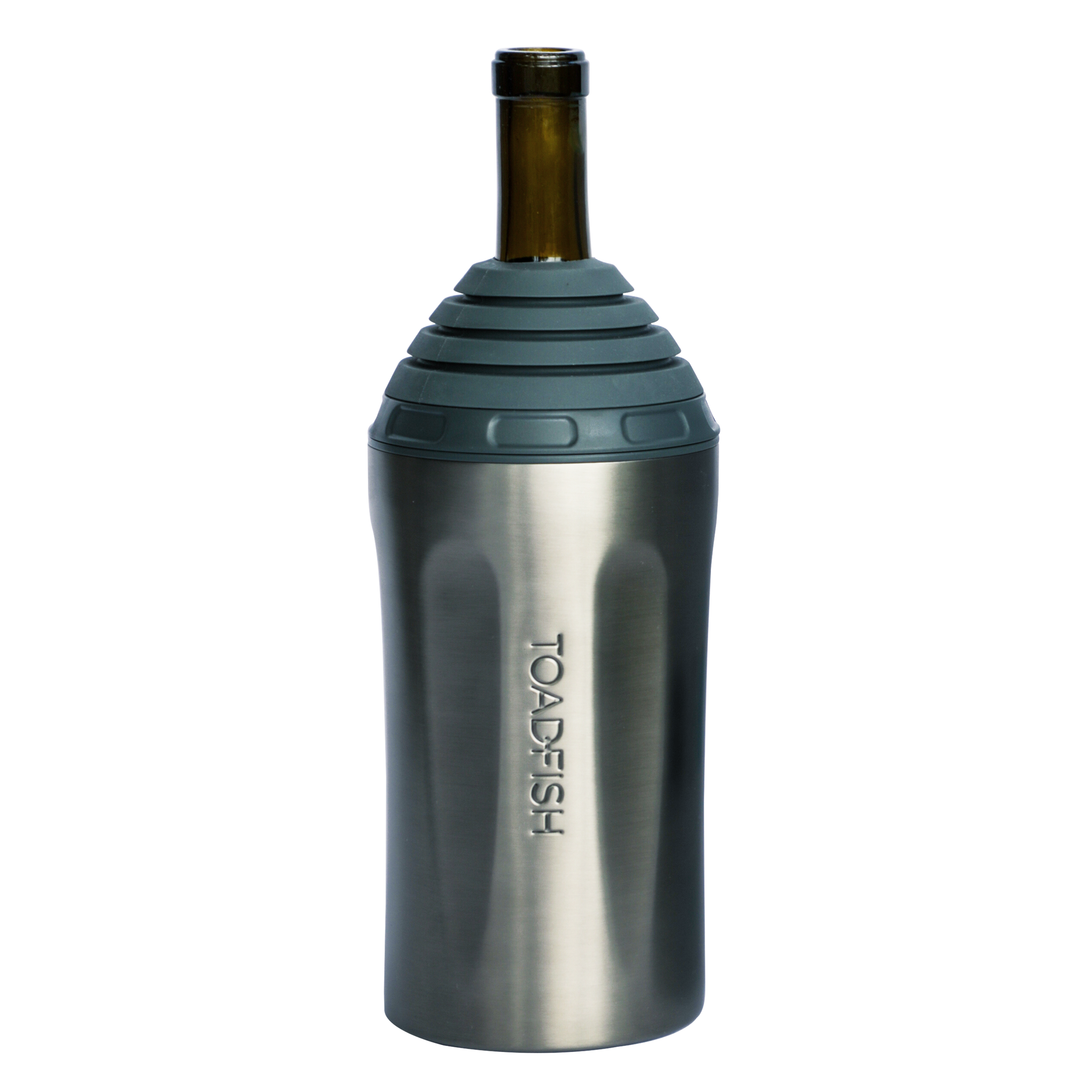 Wine Chiller Can & Bottle Sleeves Toadfish Graphite 