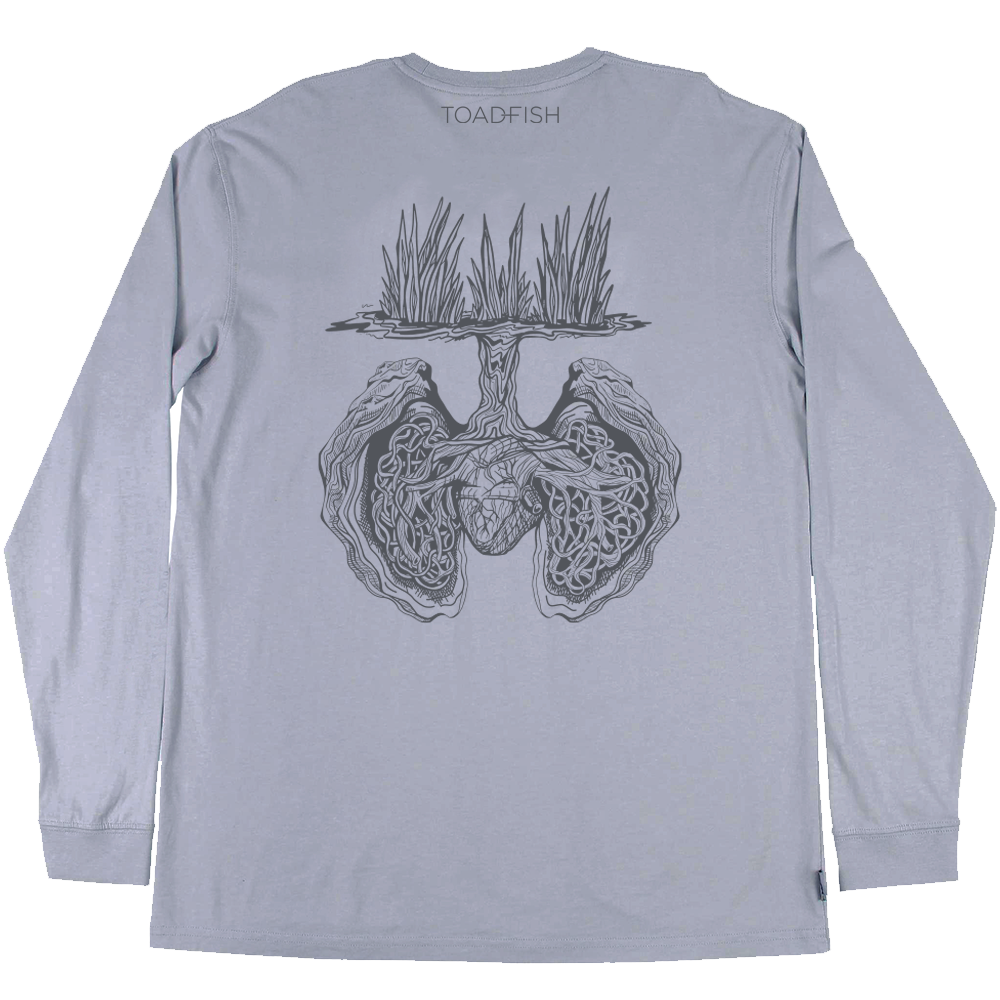 Oyster Lungs LS Tee Apparel Toadfish Small 