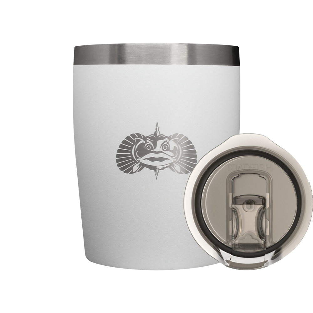 Non-Tipping 10oz Rocks Tumblers (white)