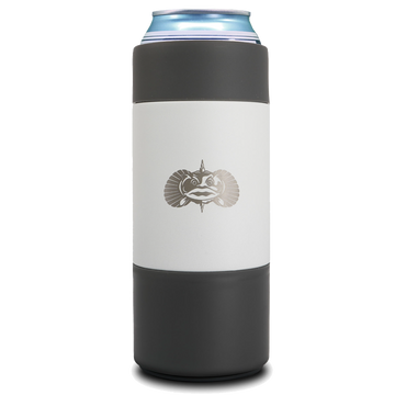 Non-Tipping Slim Can Cooler Can Coolers Toadfish White 