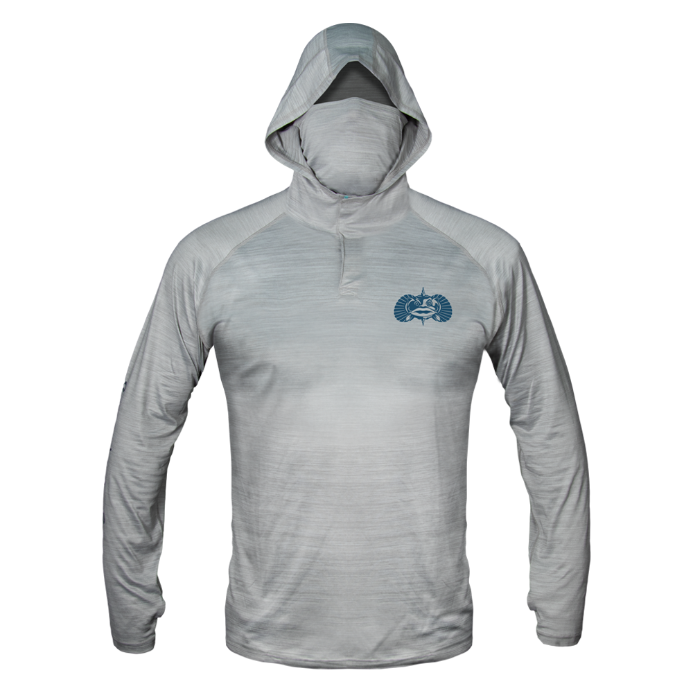 Technical Performance Hoodie Apparel Toadfish Small Heather Grey 